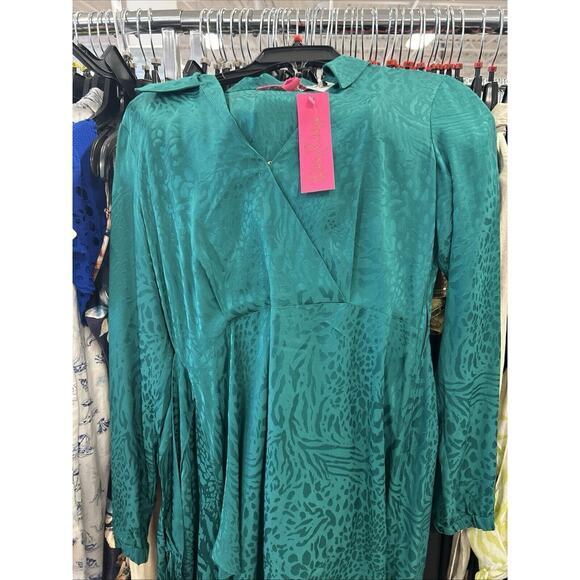Lilly Pulitzer Nicolina New Women’s Dresses Long Sleeve Jacquard NWT - Picture 3 of 9